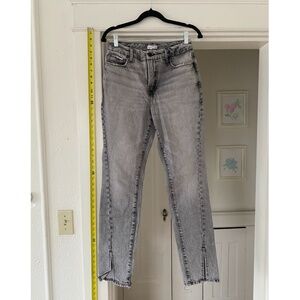 Good American Slit Straight Jeans
